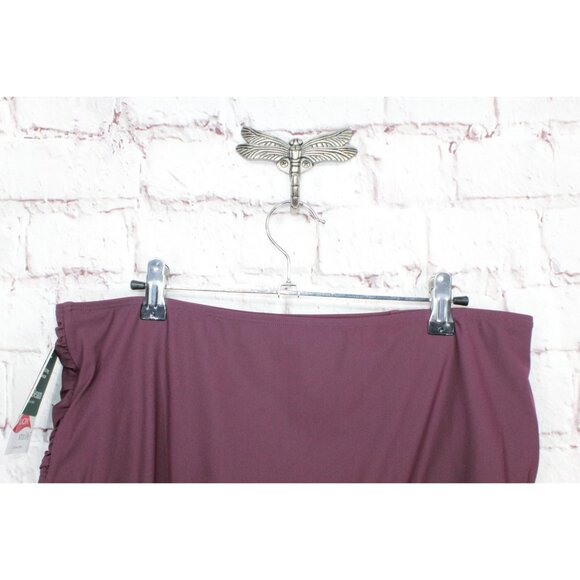 NWT LL Bean Shaping Swimwear Flattering Details High Waist Brief Red 18 - Picture 4 of 11